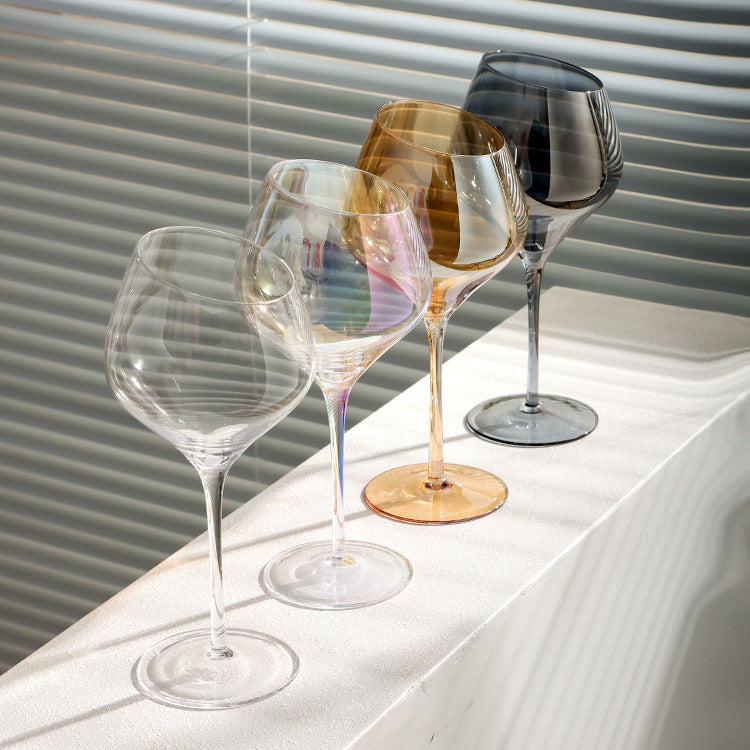 Beveled Crystal Red Wine & Champagne Glass