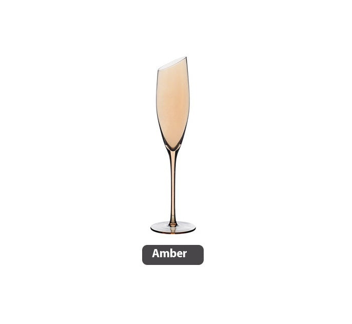 Beveled Crystal Red Wine & Champagne Glass