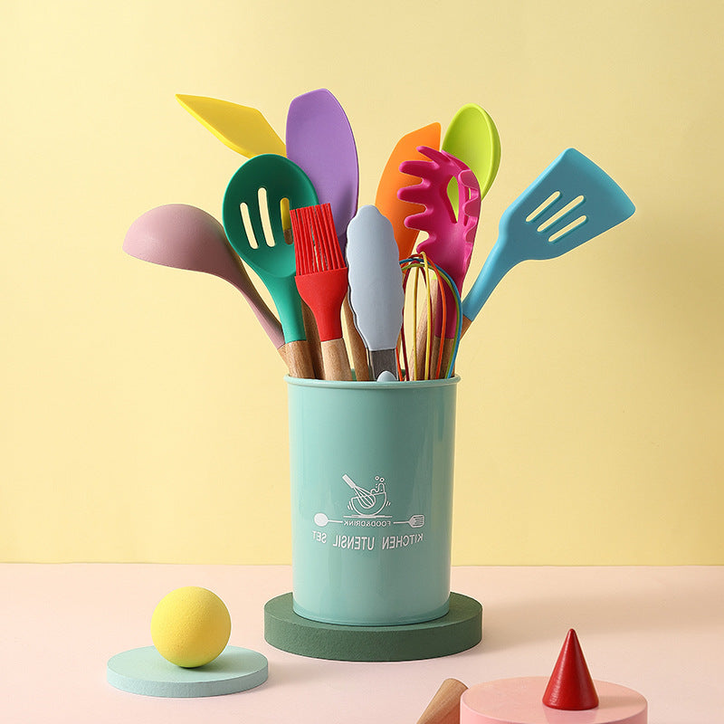 Heat-Resistant Silicone Cooking Utensil Set