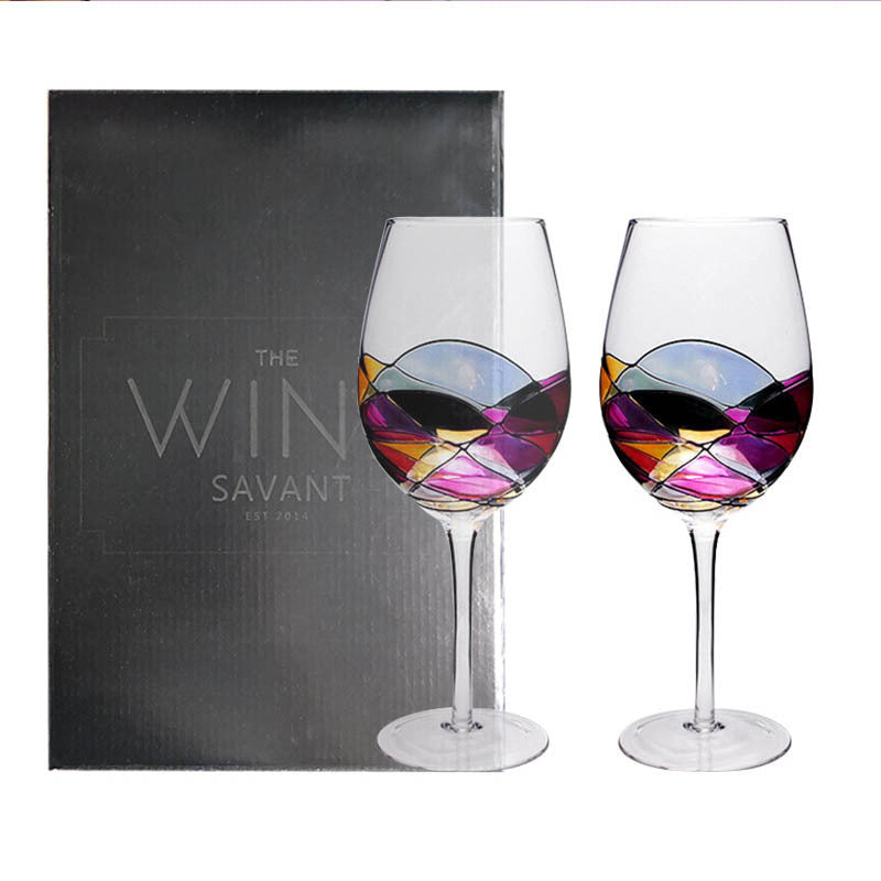 Crystal Glass Color Red Wine Glass Household Goblet