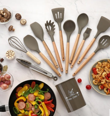 Heat-Resistant Silicone Cooking Utensil Set