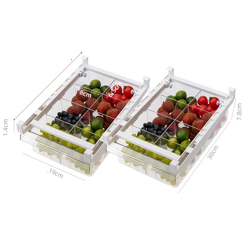 Adjustable Pull-Out Kitchen & Fridge Organizer