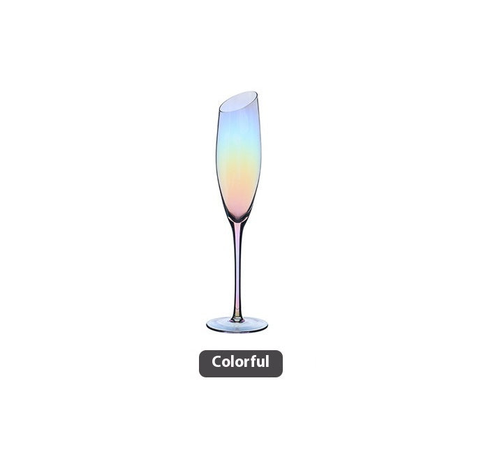 Beveled Crystal Red Wine & Champagne Glass