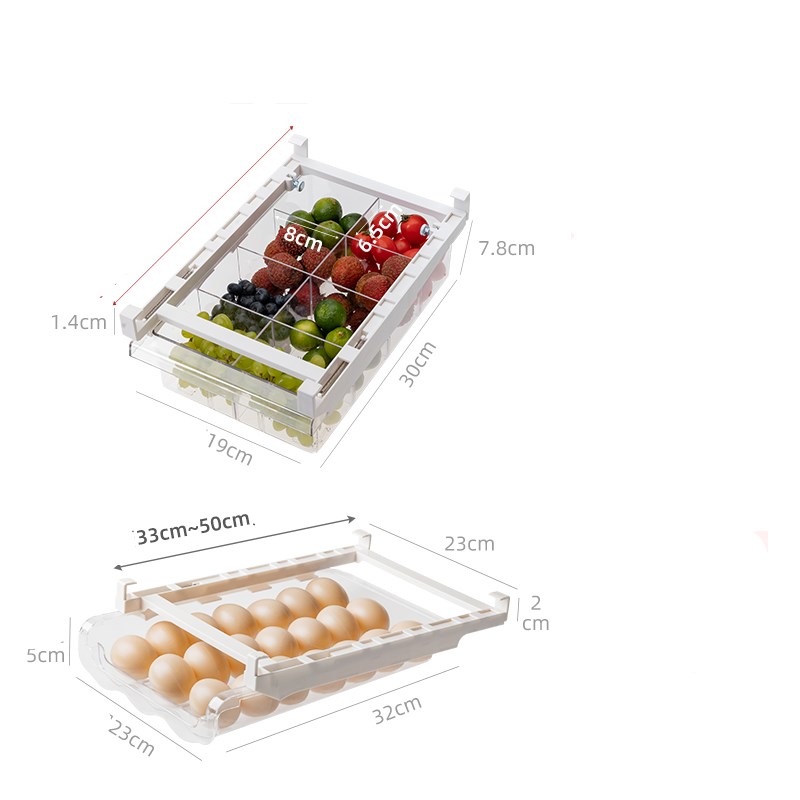 Adjustable Pull-Out Kitchen & Fridge Organizer
