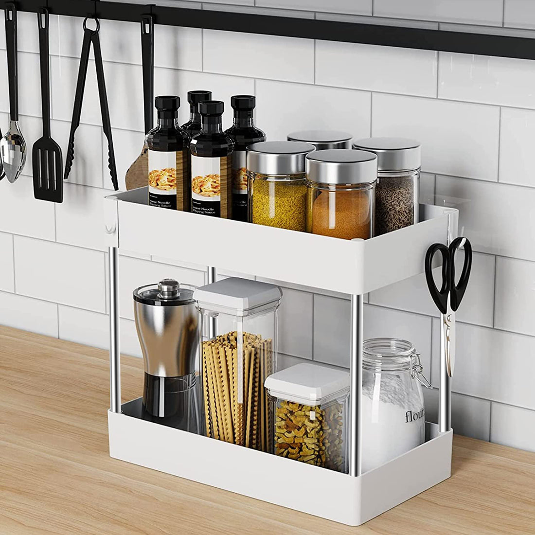 Under-Sink 2-Tier Kitchen Storage Organizer