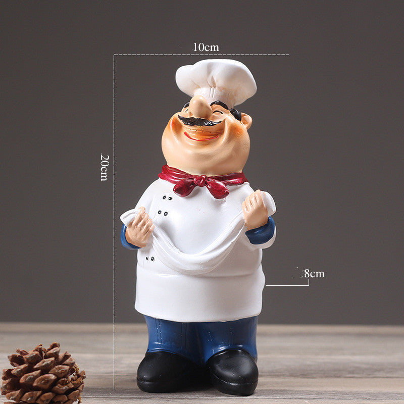 Resin Chef Figurine Kitchen Table Decor