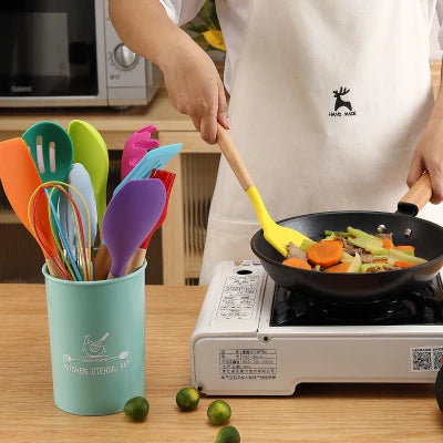 Heat-Resistant Silicone Cooking Utensil Set
