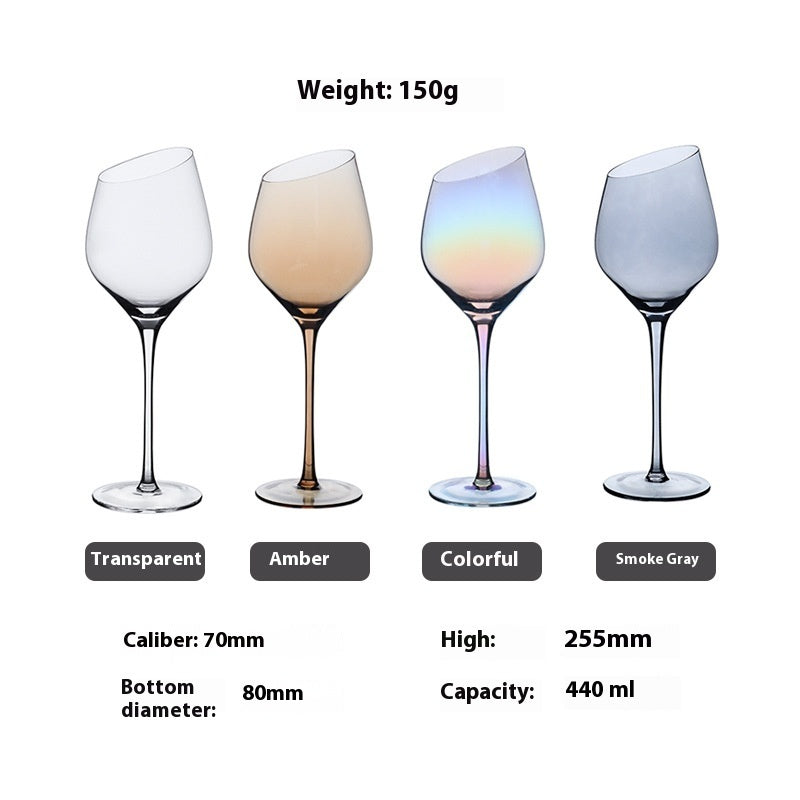 Beveled Crystal Red Wine & Champagne Glass