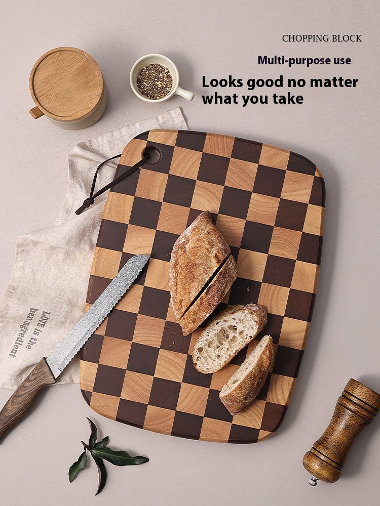 Acacia Wood Grid Cutting Board