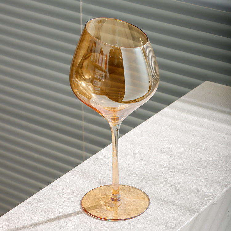Beveled Crystal Red Wine & Champagne Glass