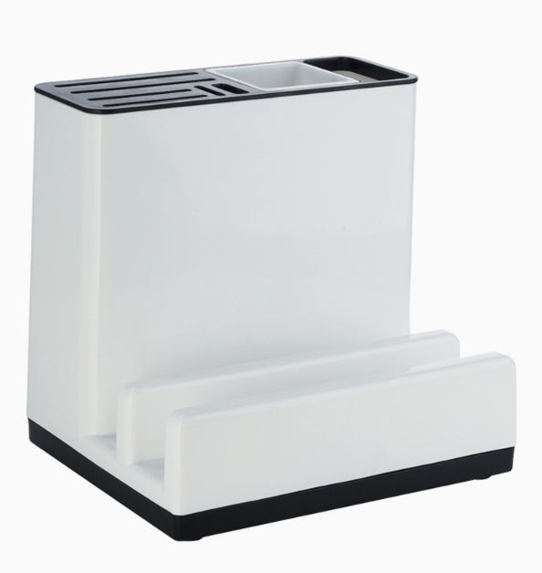 Plastic Kitchen Knife & Tableware Storage Rack
