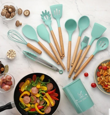 Heat-Resistant Silicone Cooking Utensil Set