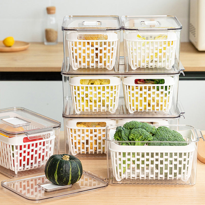 Refrigerator Freezer Storage Box with Lid