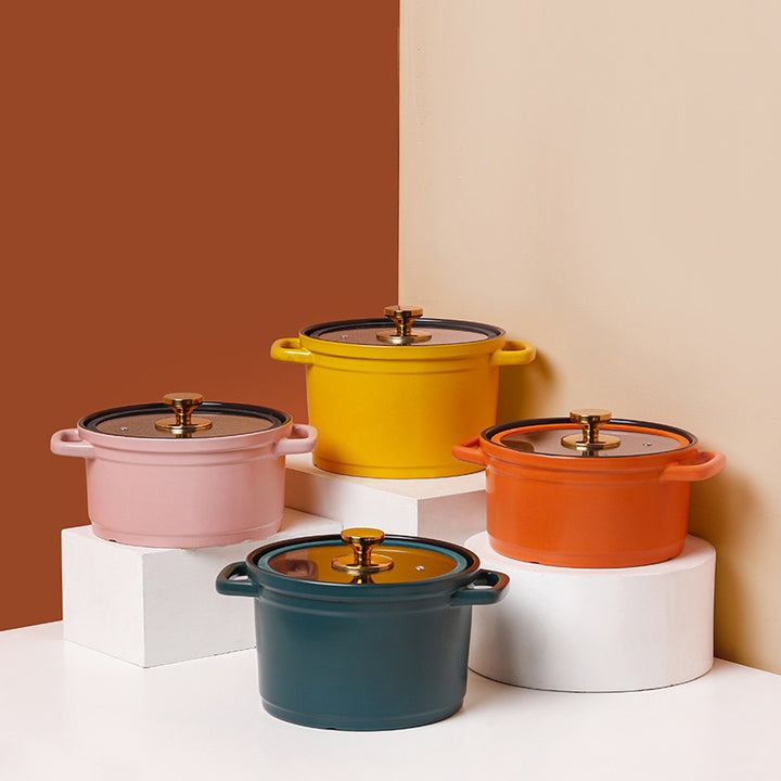 Nordic Ceramic Large-Capacity Stock Pot