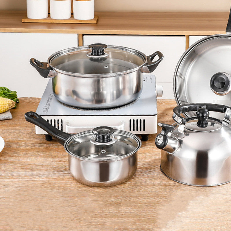 Stainless Steel Pot and Pan Cookware Set