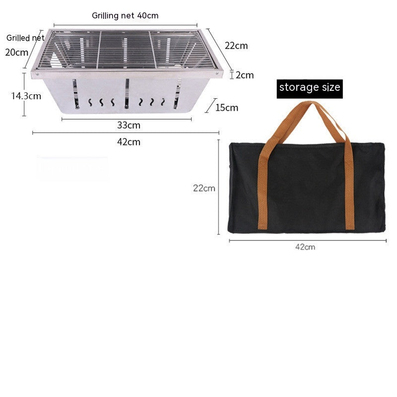 Small Outdoor Folding BBQ Grill