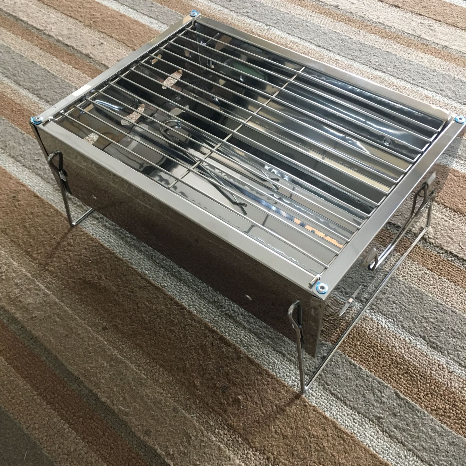 Portable Stainless Steel Charcoal BBQ Grill