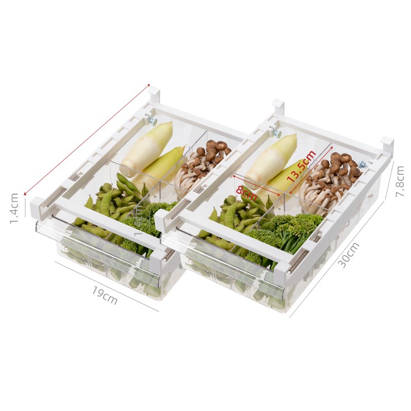Adjustable Pull-Out Kitchen & Fridge Organizer
