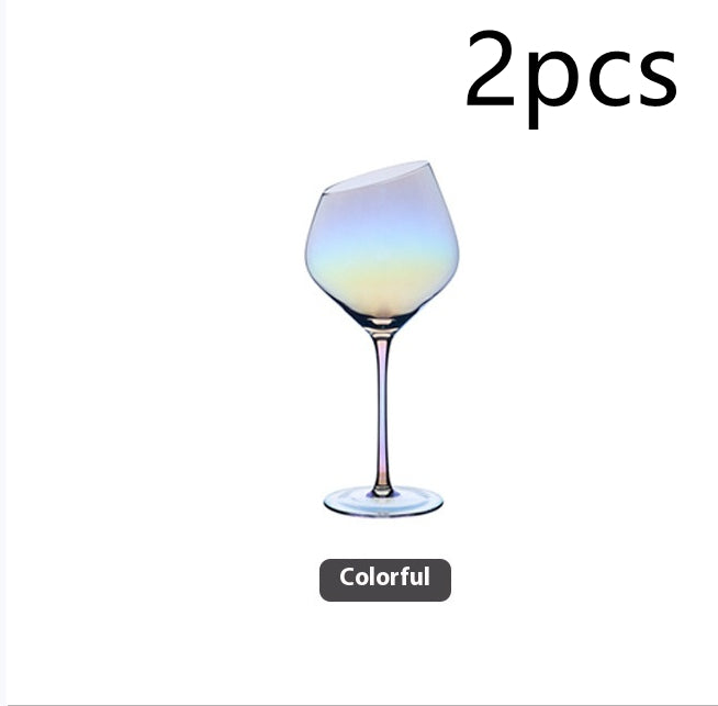 Beveled Crystal Red Wine & Champagne Glass