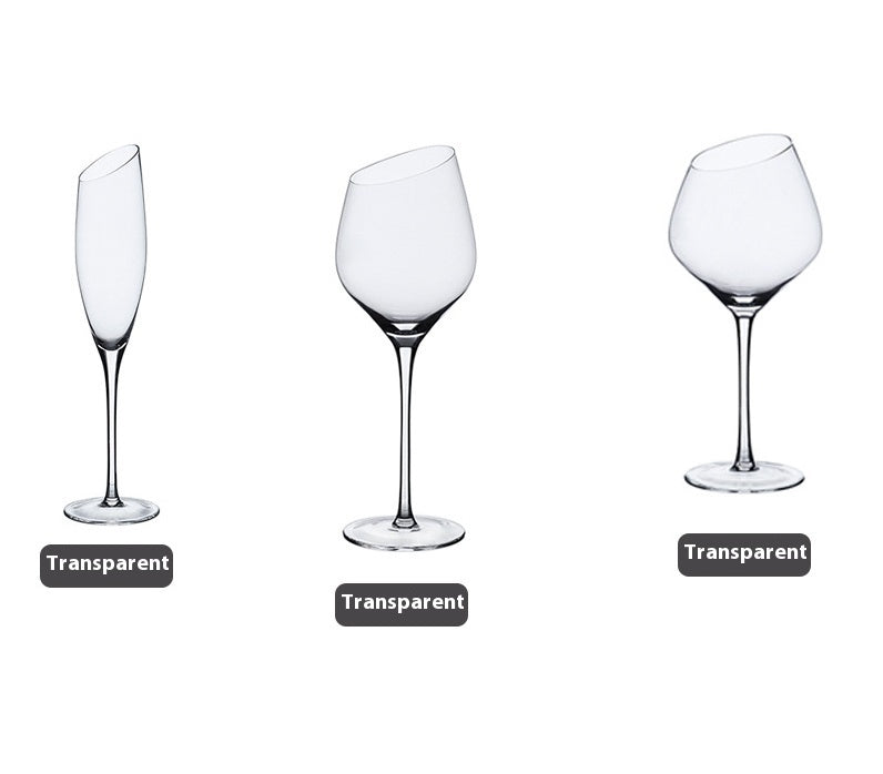 Beveled Crystal Red Wine & Champagne Glass
