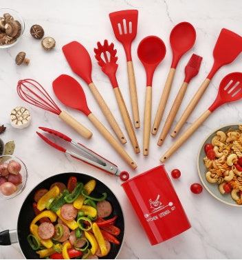 Heat-Resistant Silicone Cooking Utensil Set