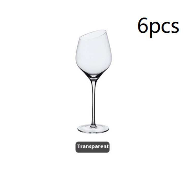 Beveled Crystal Red Wine & Champagne Glass