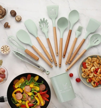 Heat-Resistant Silicone Cooking Utensil Set