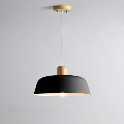 Nordic Wooden Round Pendant Ceiling Light