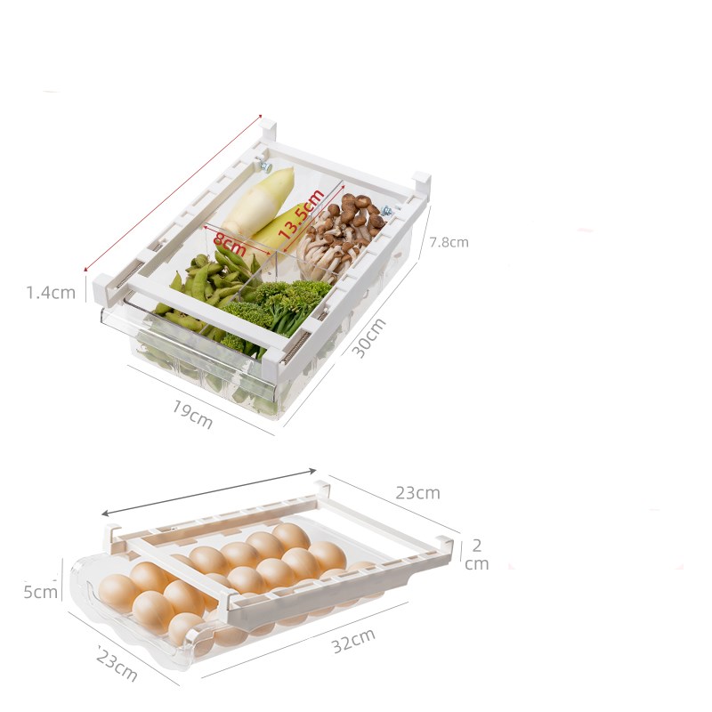 Adjustable Pull-Out Kitchen & Fridge Organizer