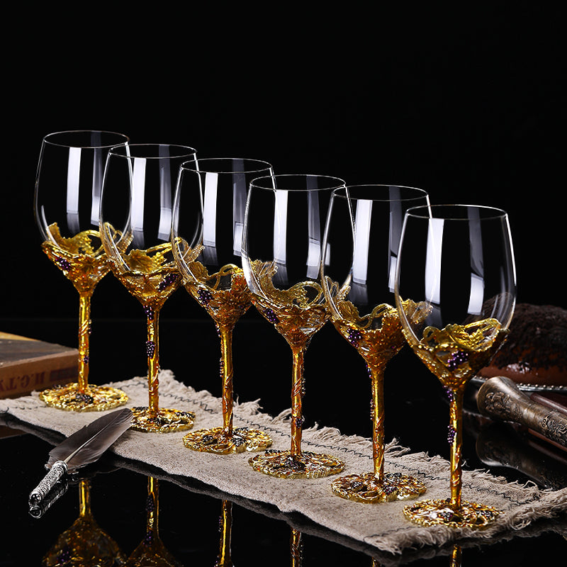 Crystal Red Wine Glass Decanter Set