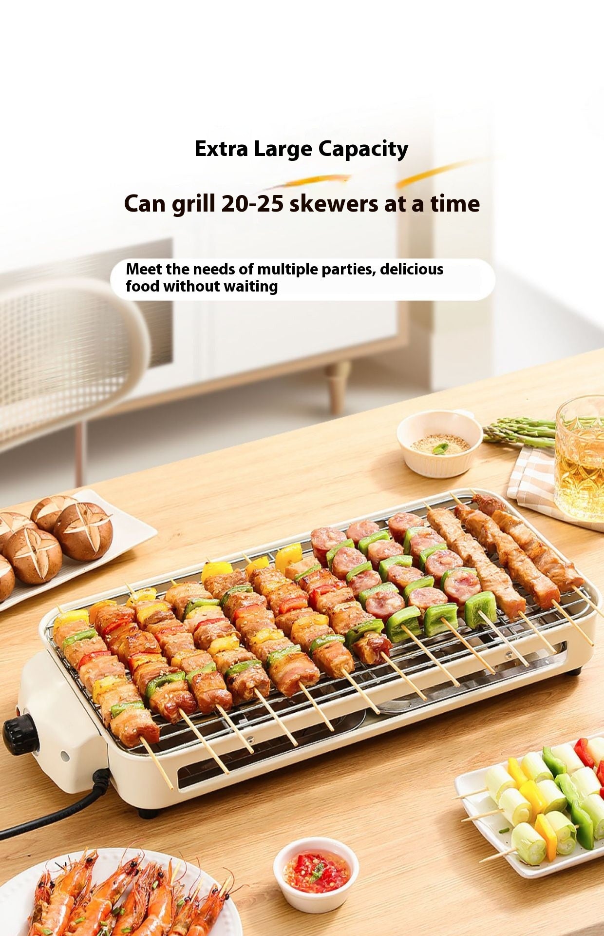 Electric Smoke-Free Indoor BBQ Grill