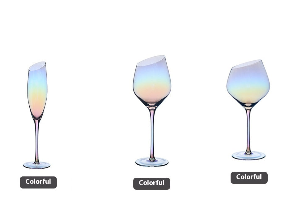 Beveled Crystal Red Wine & Champagne Glass