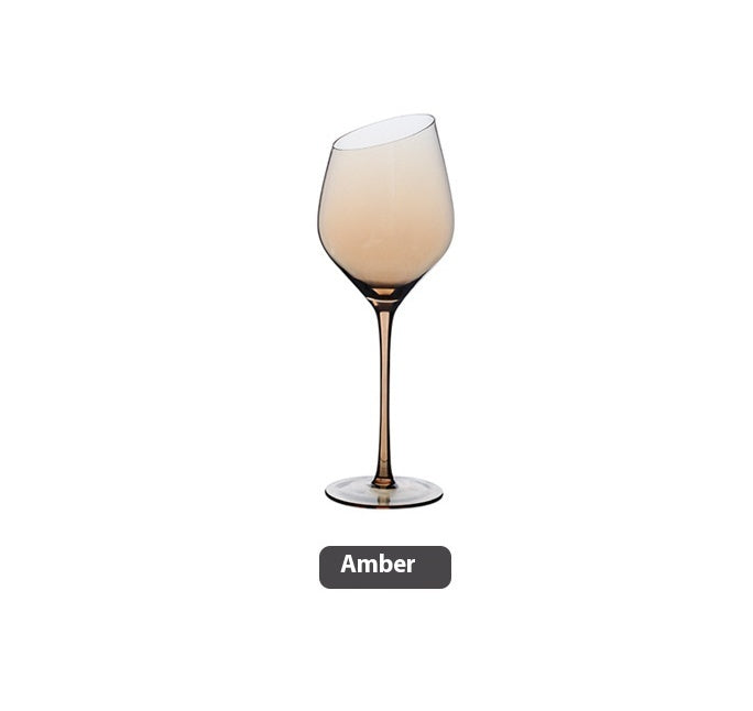 Beveled Crystal Red Wine & Champagne Glass