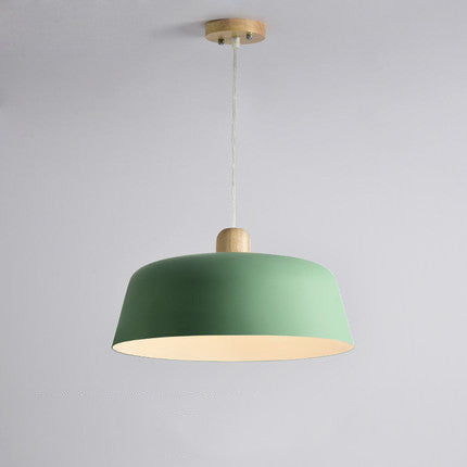 Nordic Wooden Round Pendant Ceiling Light