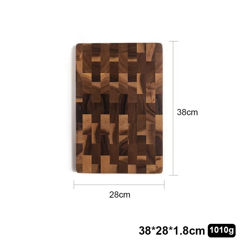 Acacia Wood Grid Solid Cutting Board