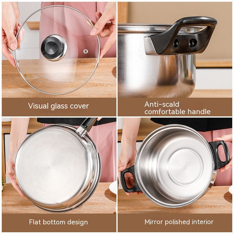 Stainless Steel Pot and Pan Cookware Set