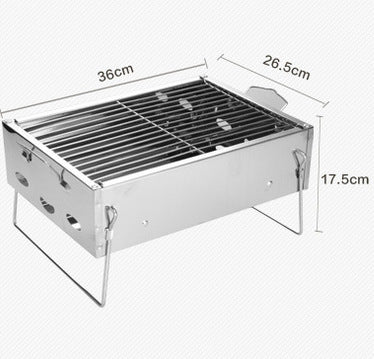 Portable Stainless Steel Charcoal BBQ Grill