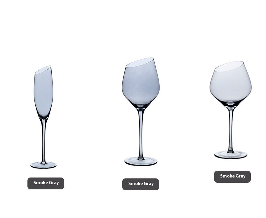Beveled Crystal Red Wine & Champagne Glass