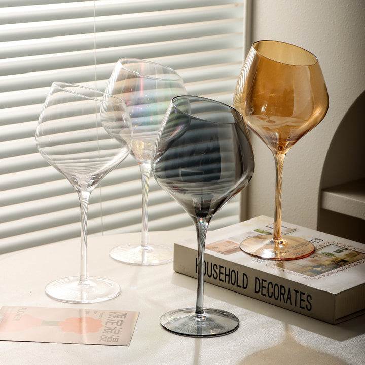 Beveled Crystal Red Wine & Champagne Glass