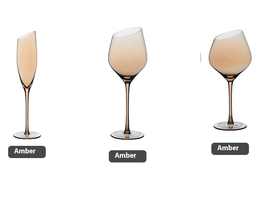 Beveled Crystal Red Wine & Champagne Glass