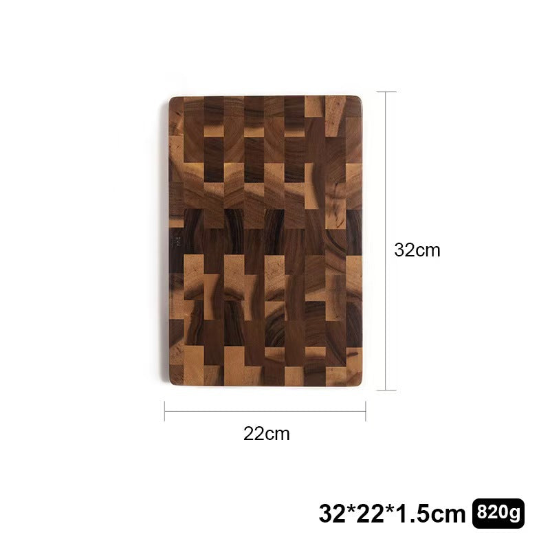 Acacia Wood Grid Solid Cutting Board