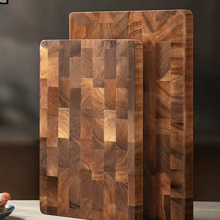 Acacia Wood Grid Solid Cutting Board