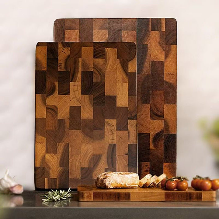 Acacia Wood Grid Solid Cutting Board